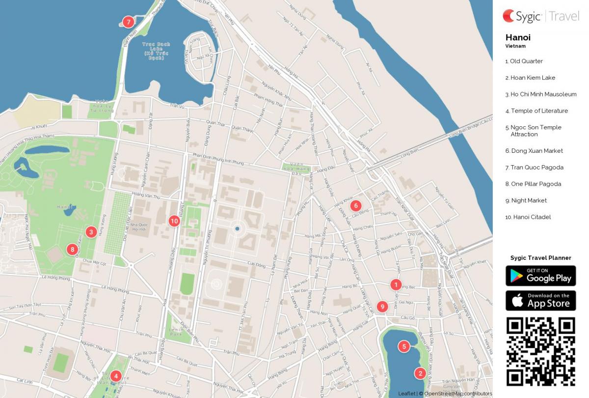 Mappa di hanoi street food