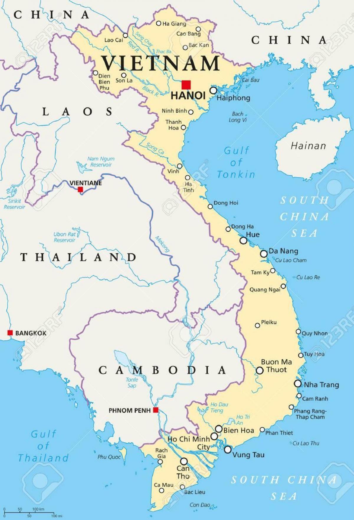 posizione sulla mappa di hanoi