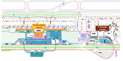 Hanoi aeroporto terminal mappa