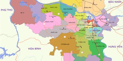 Mappa di hanoi distretto