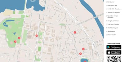 Mappa di hanoi street food