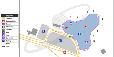 Hanoi aeroporto internazionale di mappa