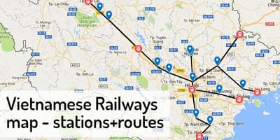 Mappa della stazione ferroviaria di hanoi 